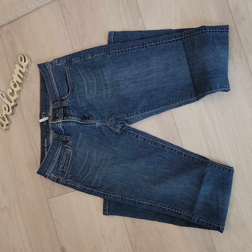 LOFT Modern Skinny Jeans‎ Size 26 Dark Wash - Picture 7 of 9